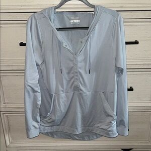 Columbia PFG Blue/Silver grey Hooded Pullover like new!